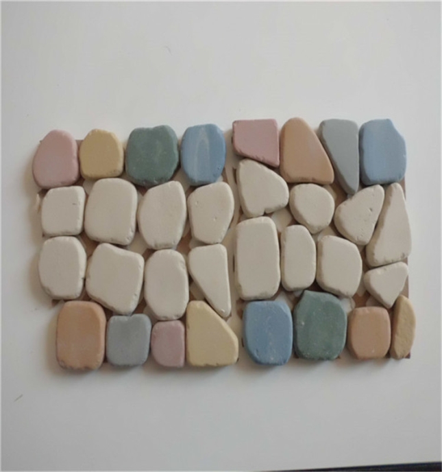 mixed color of pebbles net posts--18