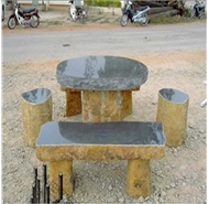 玄武岩石桌凳-03